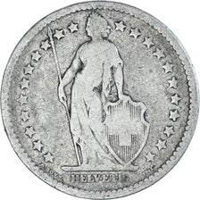 Coin, Switzerland, 2 Francs, 1878, Bern, VF(20-25), Silver, KM:21