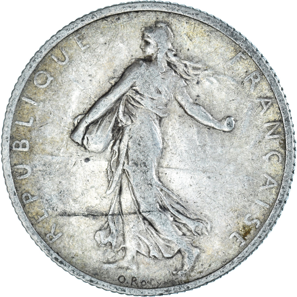 Moneta, Francia, Semeuse, 2 Francs, 1905, Paris, MB, Argento, KM:845.1