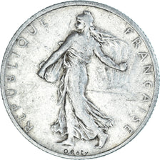Monnaie, France, Semeuse, 2 Francs, 1908, Paris, TB, Argent, Gadoury:532
