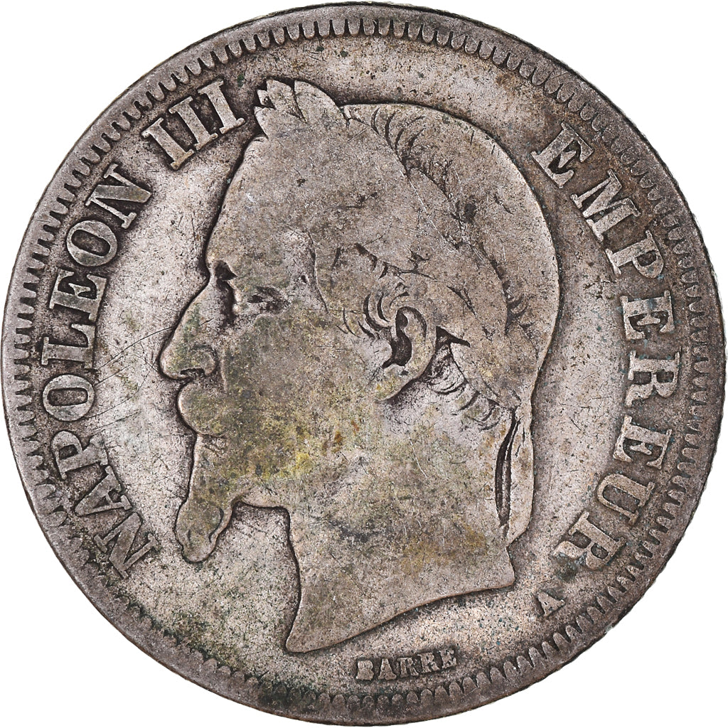 Monnaie, France, Napoleon III, 2 Francs, 1867, Paris, B+, Argent, Gadoury:527