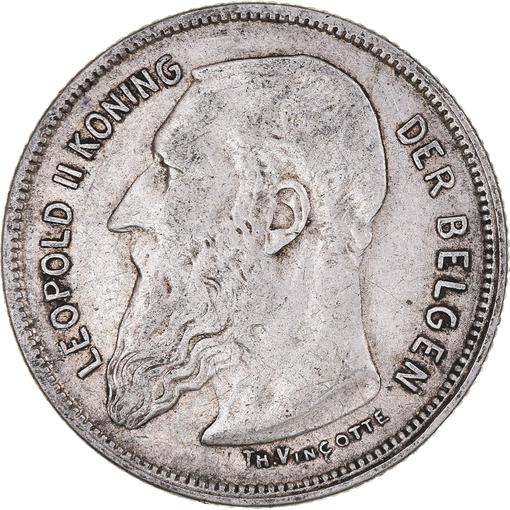 Coin, Belgium, 2 Francs, 2 Frank, 1909, VF(30-35), Silver, KM:59