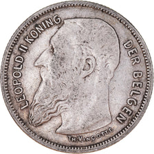 Coin, Belgium, 2 Francs, 2 Frank, 1909, VF(30-35), Silver, KM:59