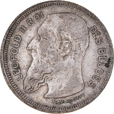 Monnaie, Belgique, Leopold II, 2 Francs, 2 Frank, 1909, TB+, Argent, KM:58.1