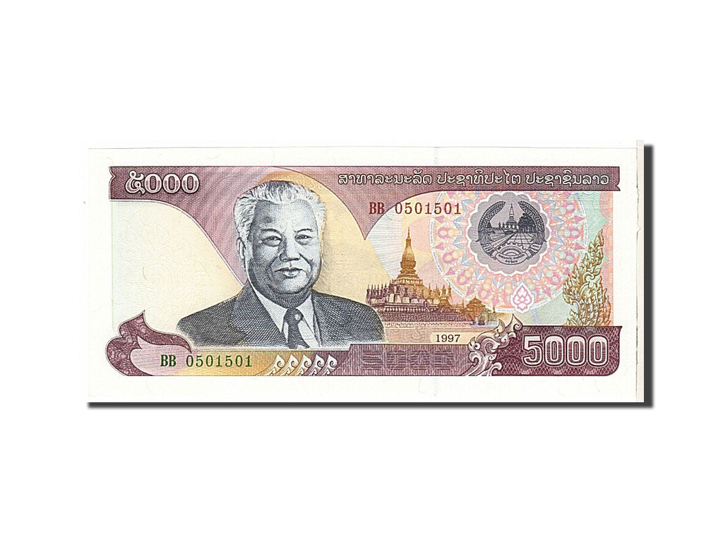 Billete, 5000 Kip, 1997, Lao, UNC