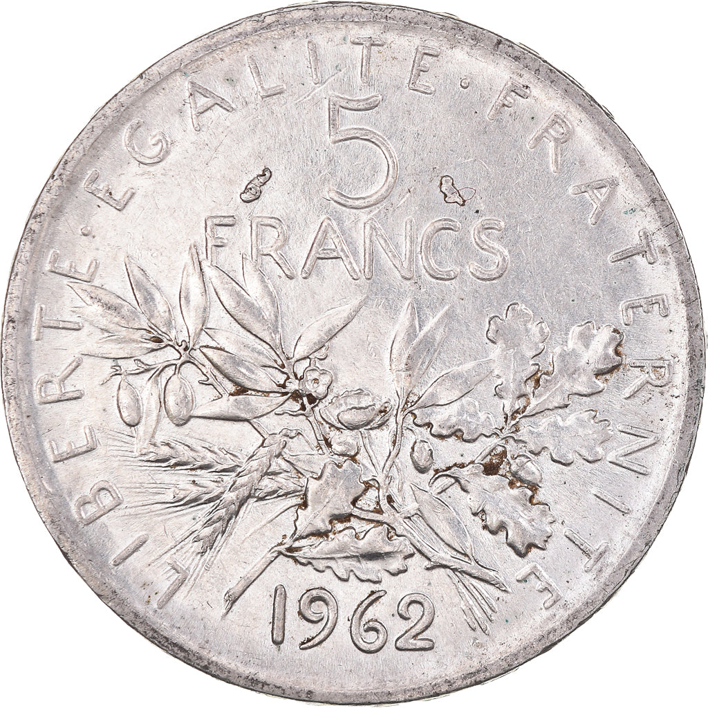 Coin, France, Semeuse, 5 Francs, 1962, Paris, MS(60-62), Silver, KM:926