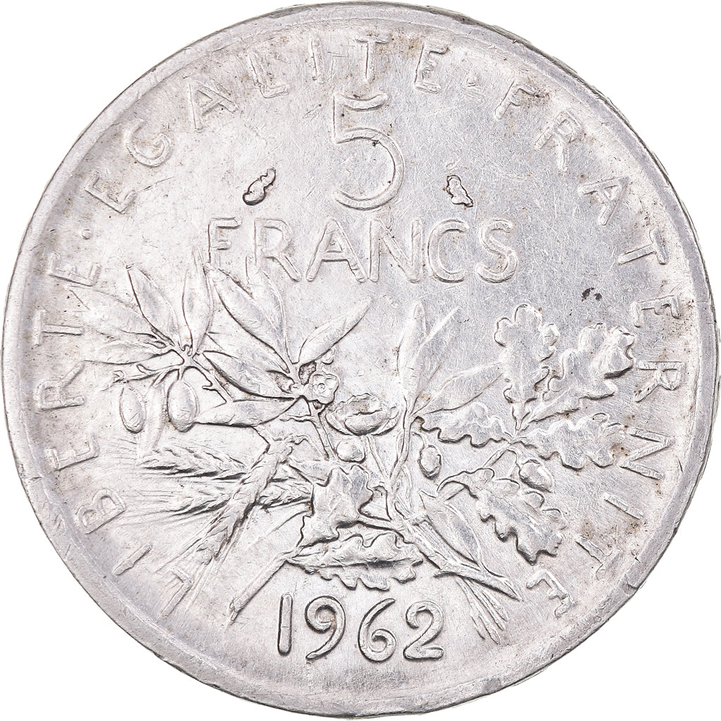 Monnaie, France, Semeuse, 5 Francs, 1962, Paris, SUP+, Argent, Gadoury:770