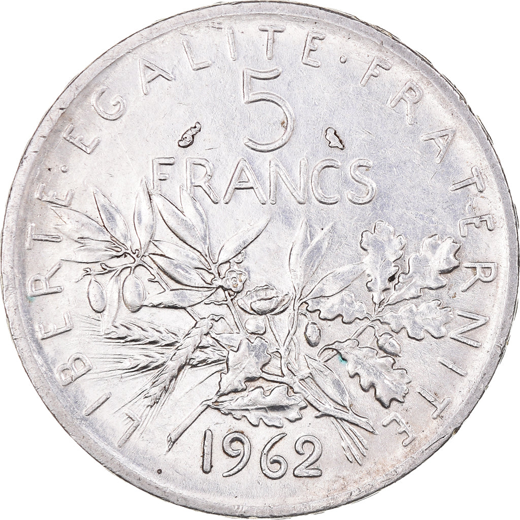 Monnaie, France, Semeuse, 5 Francs, 1962, Paris, SUP+, Argent, Gadoury:770