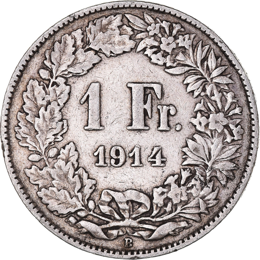 Monnaie, Suisse, Franc, 1914, Bern, TB+, Argent, KM:24