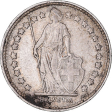 Moneta, Svizzera, 1/2 Franc, 1921, Bern, BB, Argento, KM:23