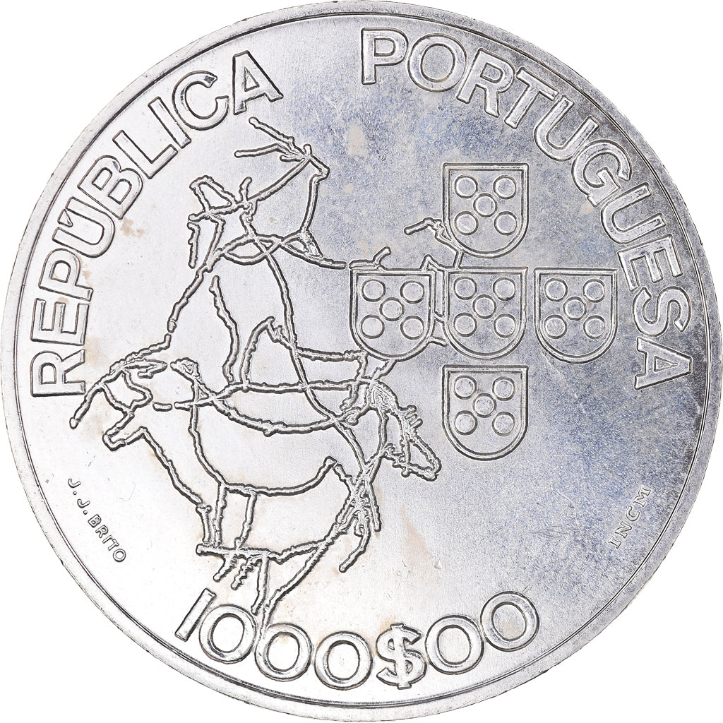Munten, Portugal, 1000 Escudos, 2000, PR+, Zilver, KM:724