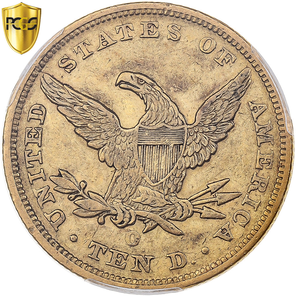 United States, 10 Dollars, Coronet Head, 1847, New Orleans, Gold, PCGS, XF40