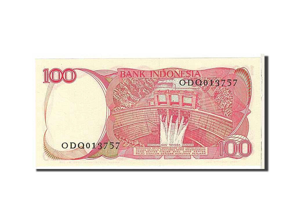 Banknote, Indonesia, 100 Rupiah, 1984, KM:122b, UNC(65-70)