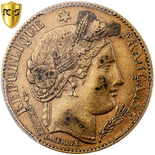 Frankreich, 10 Francs, Cérès, 1899, Paris, Gold, PCGS, SS+, Le Franc:F.508