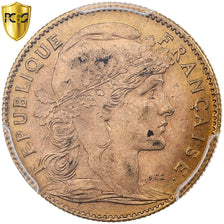 Frankrijk, 10 Francs, Marianne, 1910, Paris, Goud, PCGS, UNC-, Le Franc:F.509