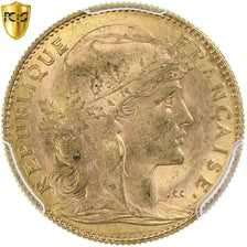 France, 10 Francs, Marianne, 1912, Paris, Gold, PCGS, MS62, Gadoury:1017