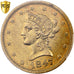 Stati Uniti, 10 Dollars, Coronet Head, 1847, New Orleans, Oro, PCGS, AU53