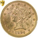 Verenigde Staten, 10 Dollars, Coronet Head, 1894, Philadelphia, Goud, PCGS