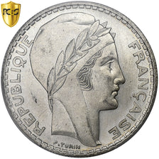 France, 20 Francs, Turin, 1934, Paris, Argent, PCGS, SPL, Le Franc:F.400, KM:879