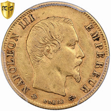 France, Napoléon III, 5 Francs, 1860, Paris, Or, PCGS, AU53, Gadoury:1001, Le