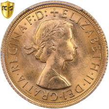 Great Britain, Elizabeth II, Sovereign, 1966, Gold, PCGS, MS64, KM:908
