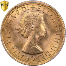 Great Britain, Elizabeth II, Sovereign, 1966, Gold, PCGS, MS64, KM:908