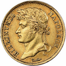 German States, WESTPHALIA, Jérôme Bonaparte, 20 Franken, 1808, Paris, Gold