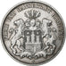 German States, HAMBURG, 3 Mark, 1909, Hamburg, Silver, VF(30-35), KM:620