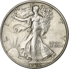 United States, Half Dollar, 1944, San Francisco, Silver, EF(40-45), KM:142