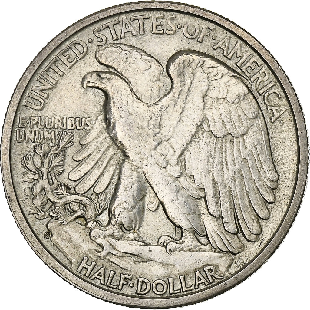 United States, Half Dollar, 1944, San Francisco, Silver, EF(40-45), KM:142