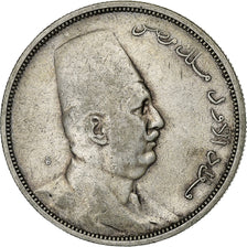 Ägypten, Fuad I, 10 Piastres, 1923/AH1341, Silber, SS, KM:337