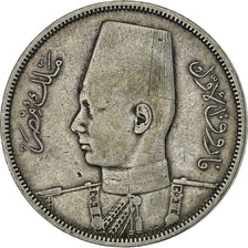 Egipto, Farouk, 10 Piastres, 1939 / AH 1358, British Royal Mint, Plata, MBC