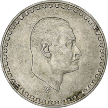 Egypt, Nasser, 50 Piastres, 1970, Silver, AU(55-58), KM:423