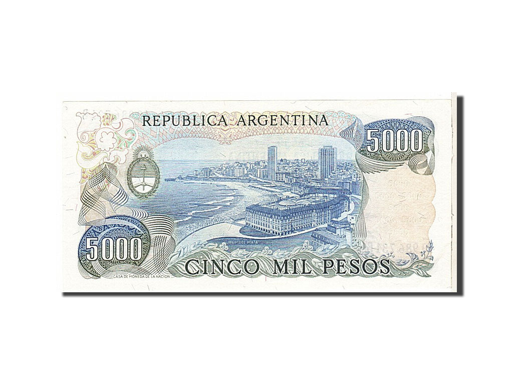 Banknote, Argentina, 5000 Pesos, 1977, AU(50-53)
