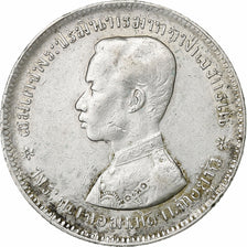Tailândia, Rama V, Baht, Prata, EF(40-45), KM:34a