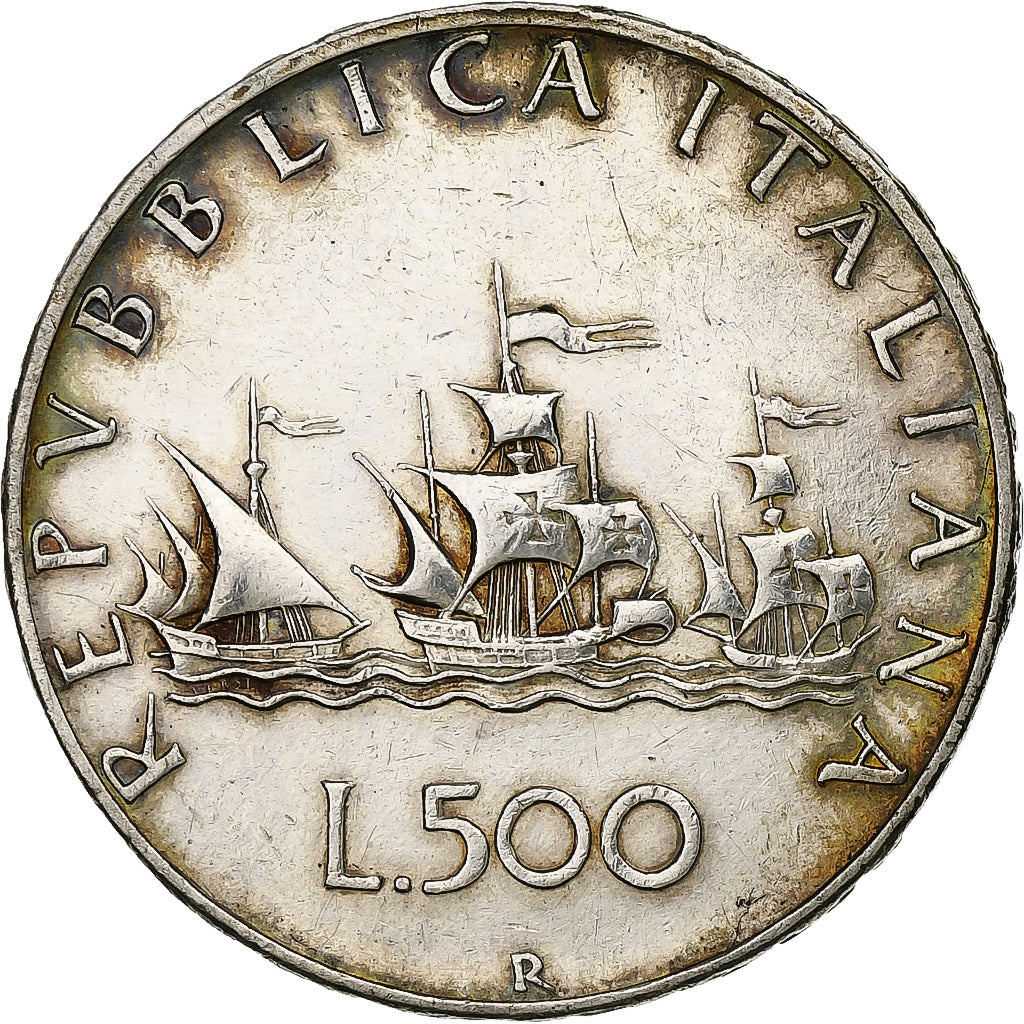 Italy, 500 Lire, 1958, Rome, Silver, AU(50-53), KM:98