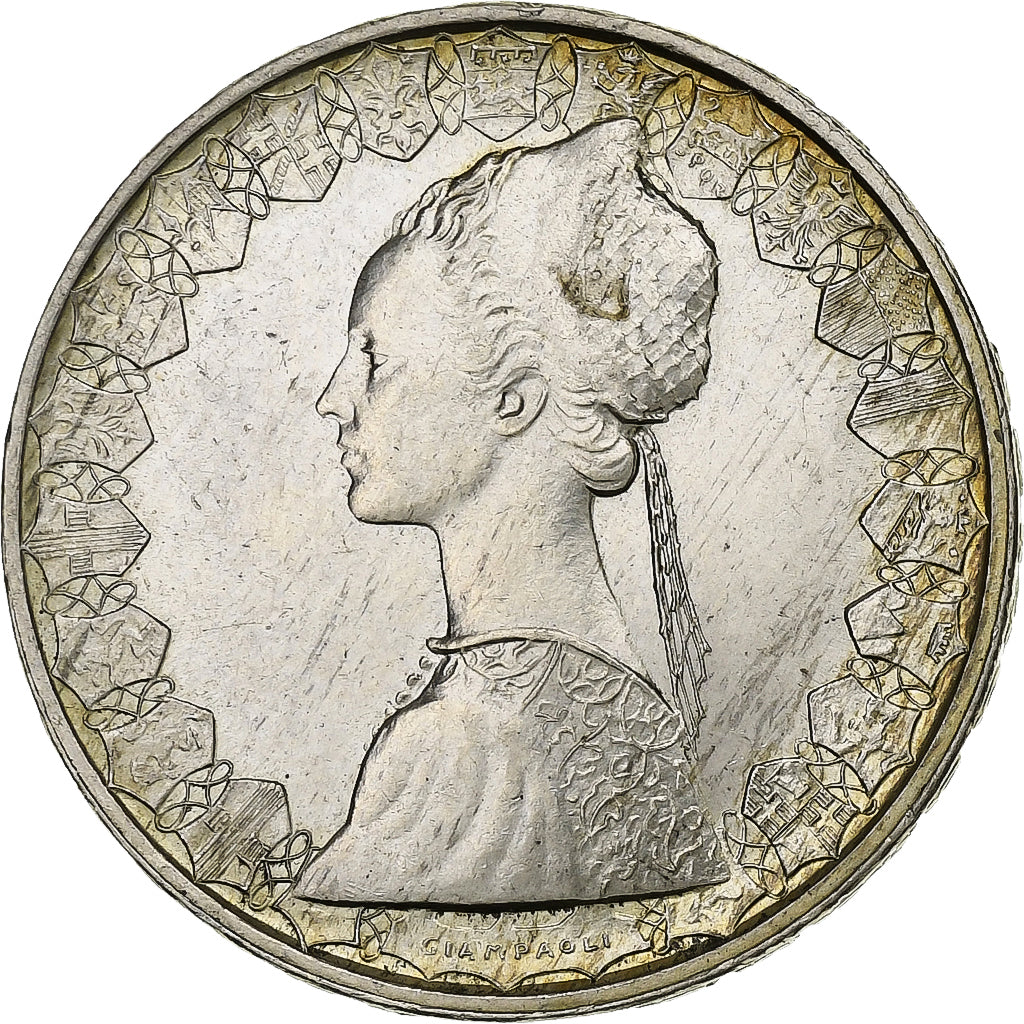 Italy, 500 Lire, 1959, Rome, Silver, AU(55-58), KM:98