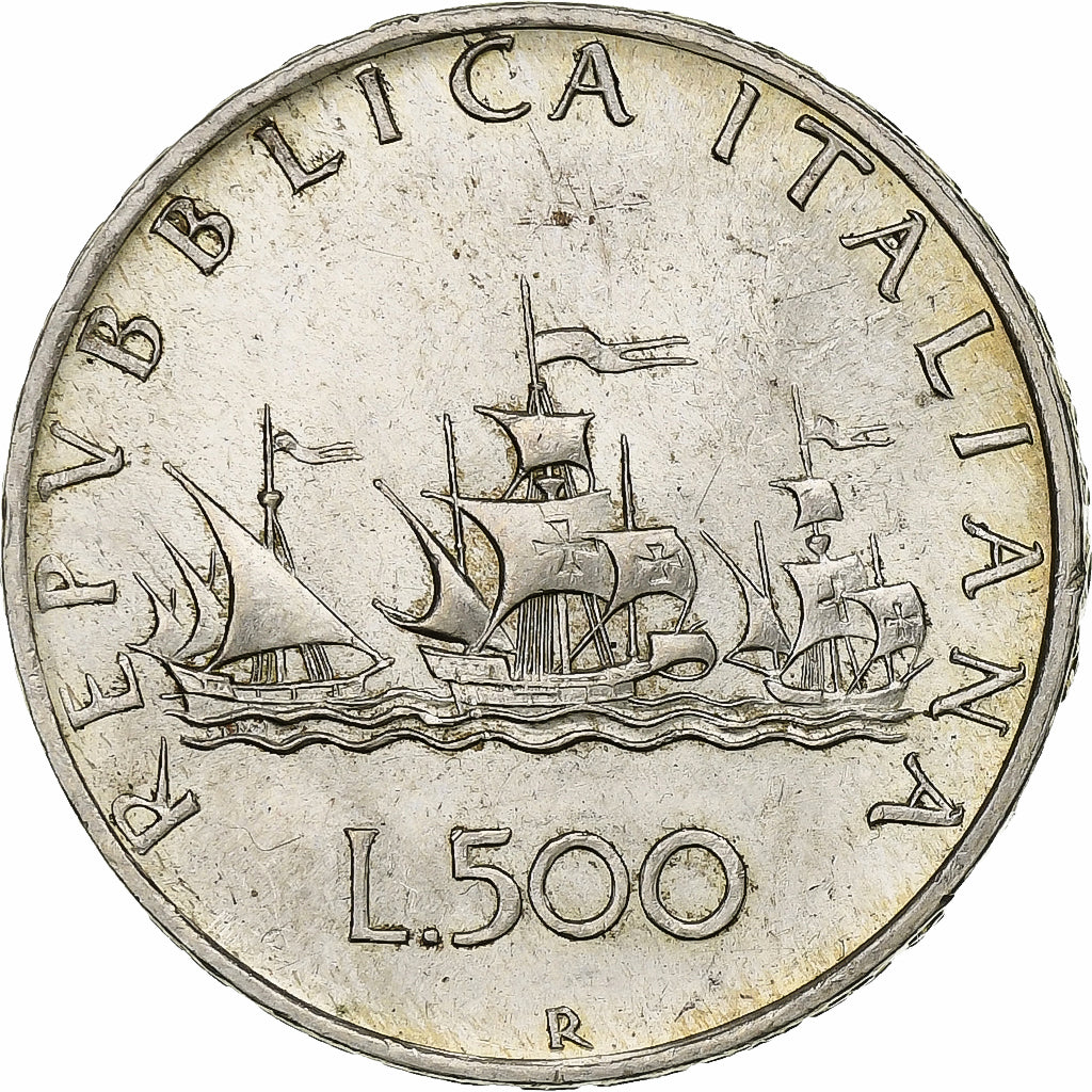Italy, 500 Lire, 1959, Rome, Silver, AU(55-58), KM:98