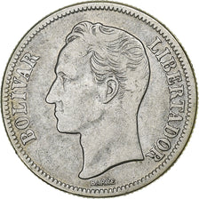 Venezuela, Gram 10, 2 Bolivares, 1945, Philadelphia, Argento, MB+, KM:23a