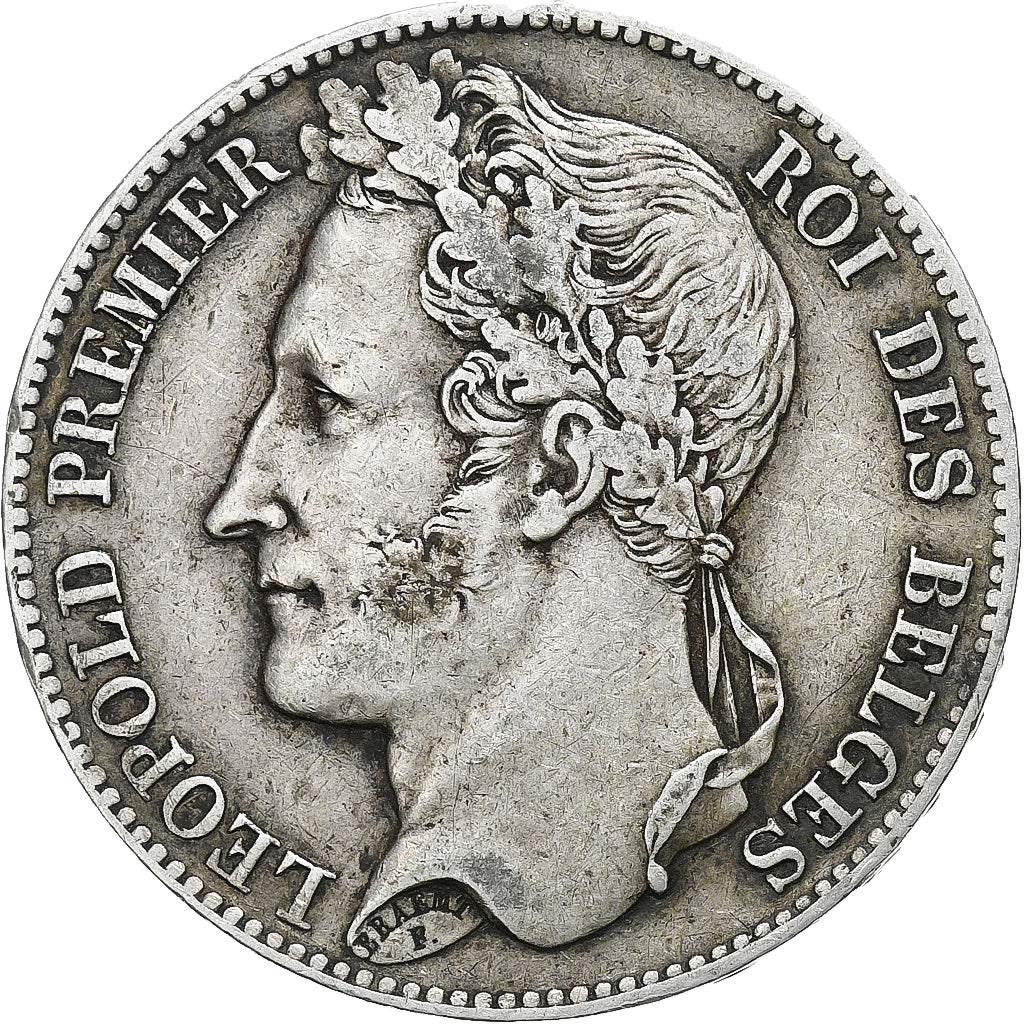 Belgium, Leopold I, 5 Francs, 5 Frank, 1848, Silver, EF(40-45), KM:3.2