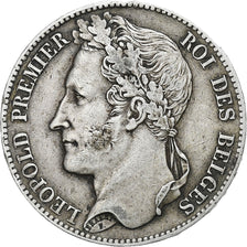 Belgium, Leopold I, 5 Francs, 5 Frank, 1848, Silver, EF(40-45), KM:3.2
