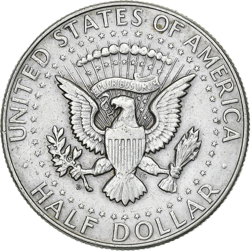 United States, Half Dollar, Kennedy Half Dollar, 1964, Denver, Silver