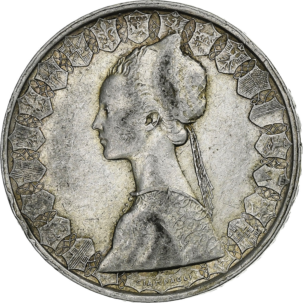 Italy, 500 Lire, 1960, Rome, Silver, AU(50-53), KM:98