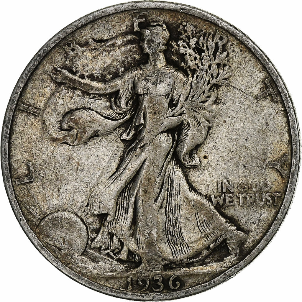 United States, Half Dollar, 1936, U.S. Mint, Silver, VF(30-35), KM:142