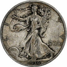 United States, Half Dollar, 1936, U.S. Mint, Silver, VF(30-35), KM:142