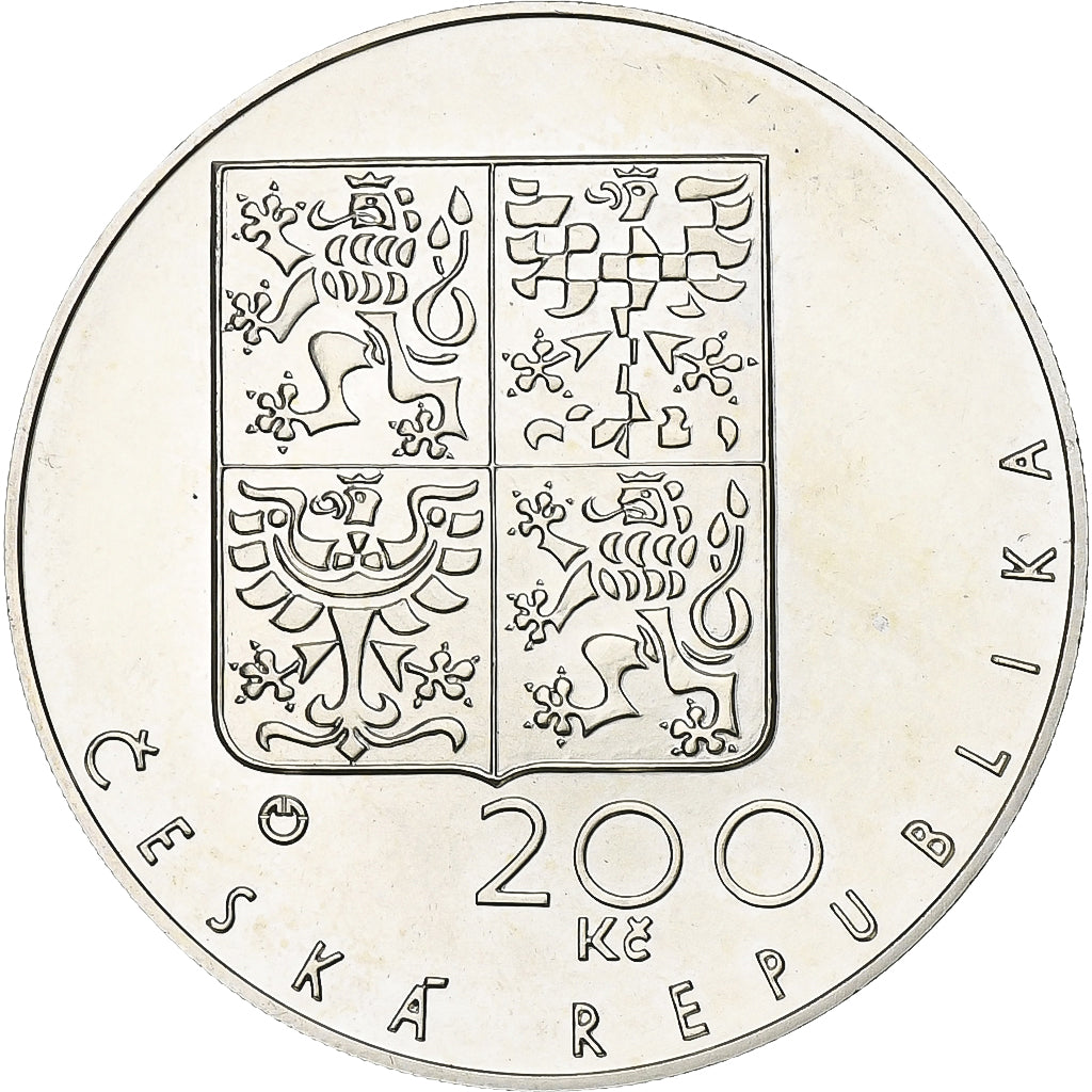 Czech Republic, 200 Korun, 1994, Vienna, Silver, MS(65-70), KM:11