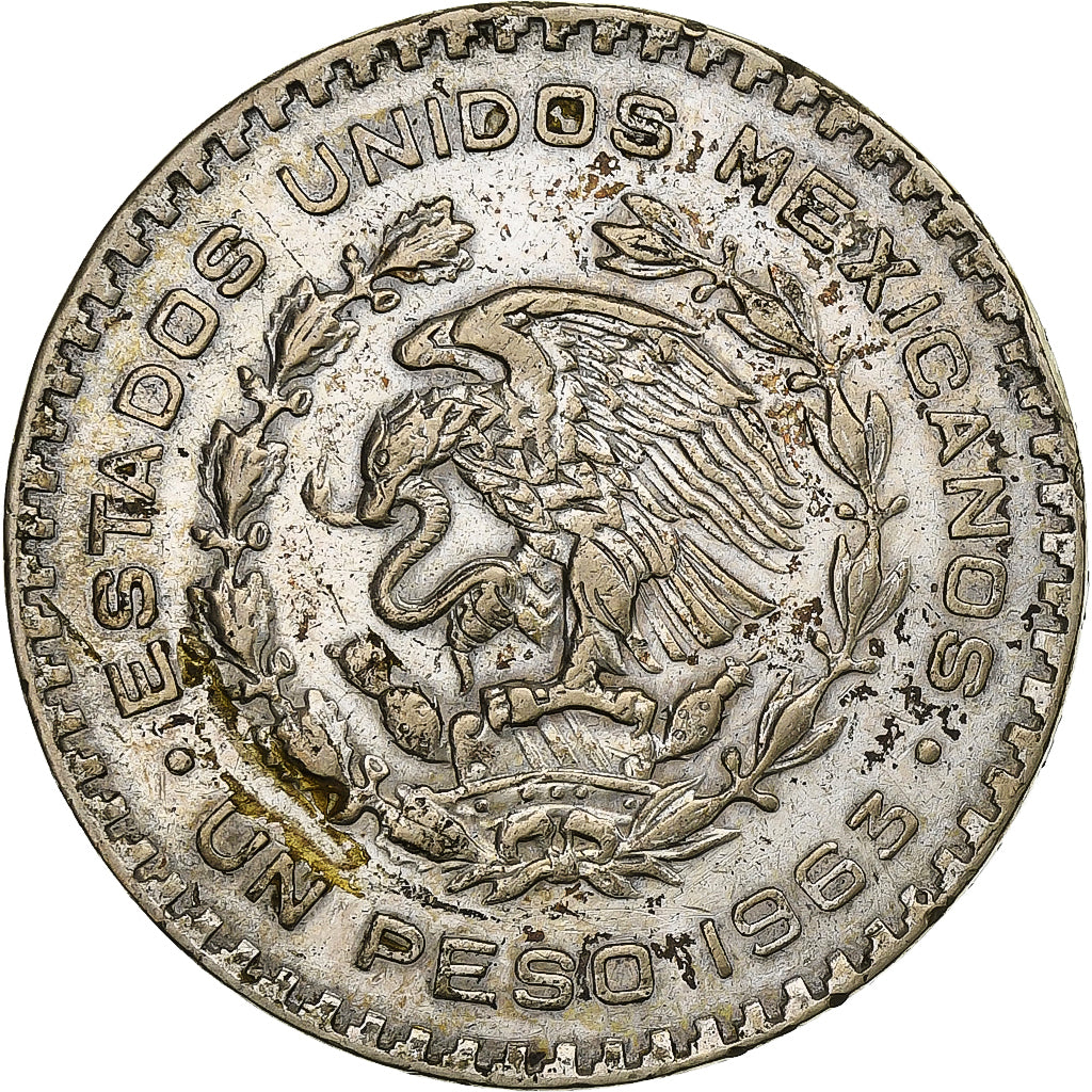 Mexiko, Peso, 1963, Mexico City, Silber, SS+, KM:459