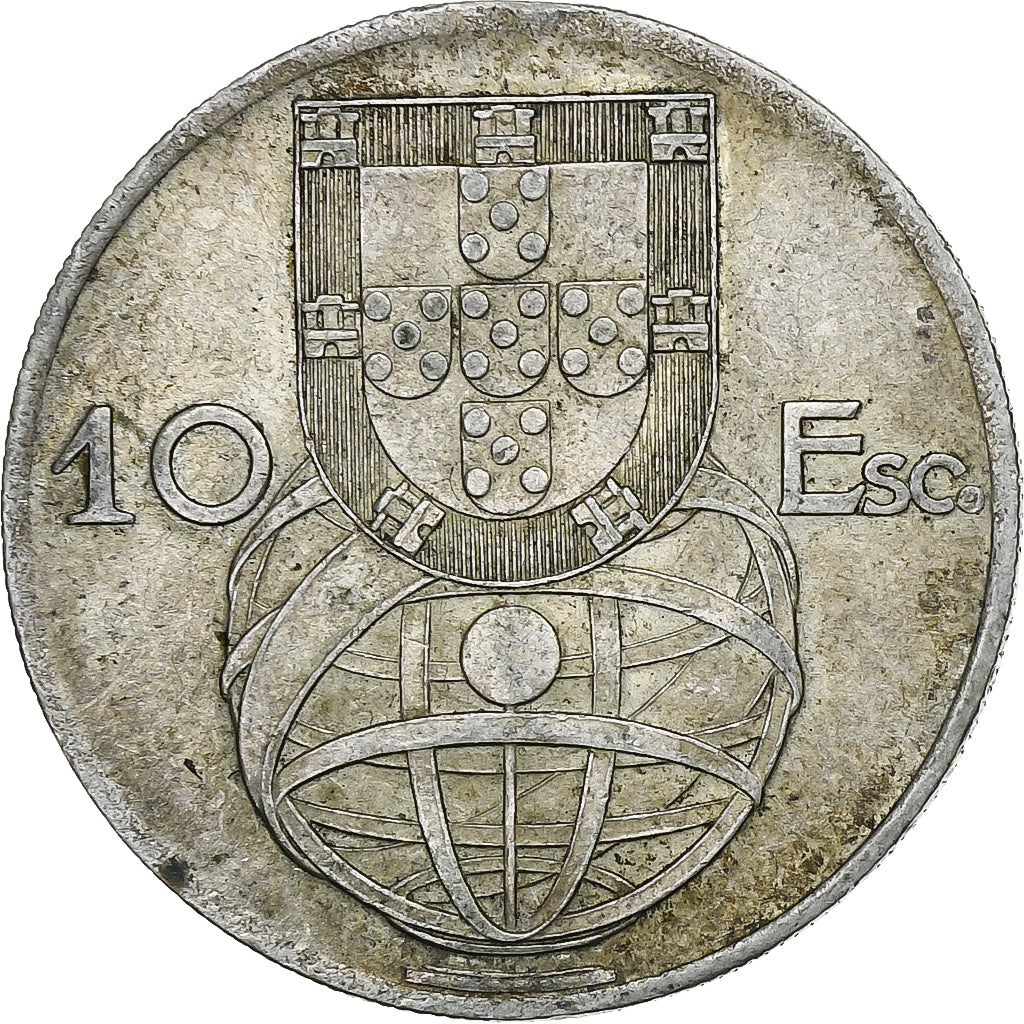 Portogallo, 10 Escudos, 1955, Argento, SPL-, KM:586