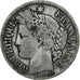 Francia, 2 Francs, Cérès, 1870, Paris, Plata, BC+, Gadoury:530, KM:817.1