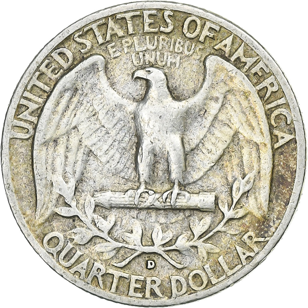 United States, Quarter, Washington Quarter, 1959, Denver, Silver, AU(50-53)