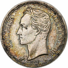 Venezuela, Bolivar, 1965, Srebro, MS(63), KM:37a